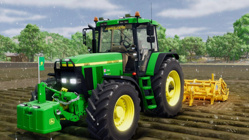 John Deere 7810 + 1800kg weight V1.0